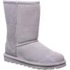 imageBEARPAW Womens Elle Short Winter Boot  8quot Suede Shoes  Sheepskin ampamp Wool Blend Lining  Comfortable Boots for WomenGray Fog