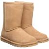 imageBEARPAW Womens Elle Short Winter Boot  8quot Suede Shoes  Sheepskin ampamp Wool Blend Lining  Comfortable Boots for WomenIced Coffee