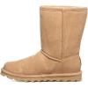 imageBEARPAW Womens Elle Short Winter Boot  8quot Suede Shoes  Sheepskin ampamp Wool Blend Lining  Comfortable Boots for WomenIced Coffee