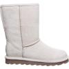 imageBEARPAW Womens Elle Short Winter Boot  8quot Suede Shoes  Sheepskin ampamp Wool Blend Lining  Comfortable Boots for WomenWinter White