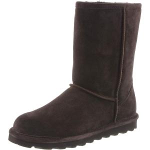 imageBEARPAW Womens Elle Short Winter Boot  8quot Suede Shoes  Sheepskin ampamp Wool Blend Lining  Comfortable Boots for WomenChocolate