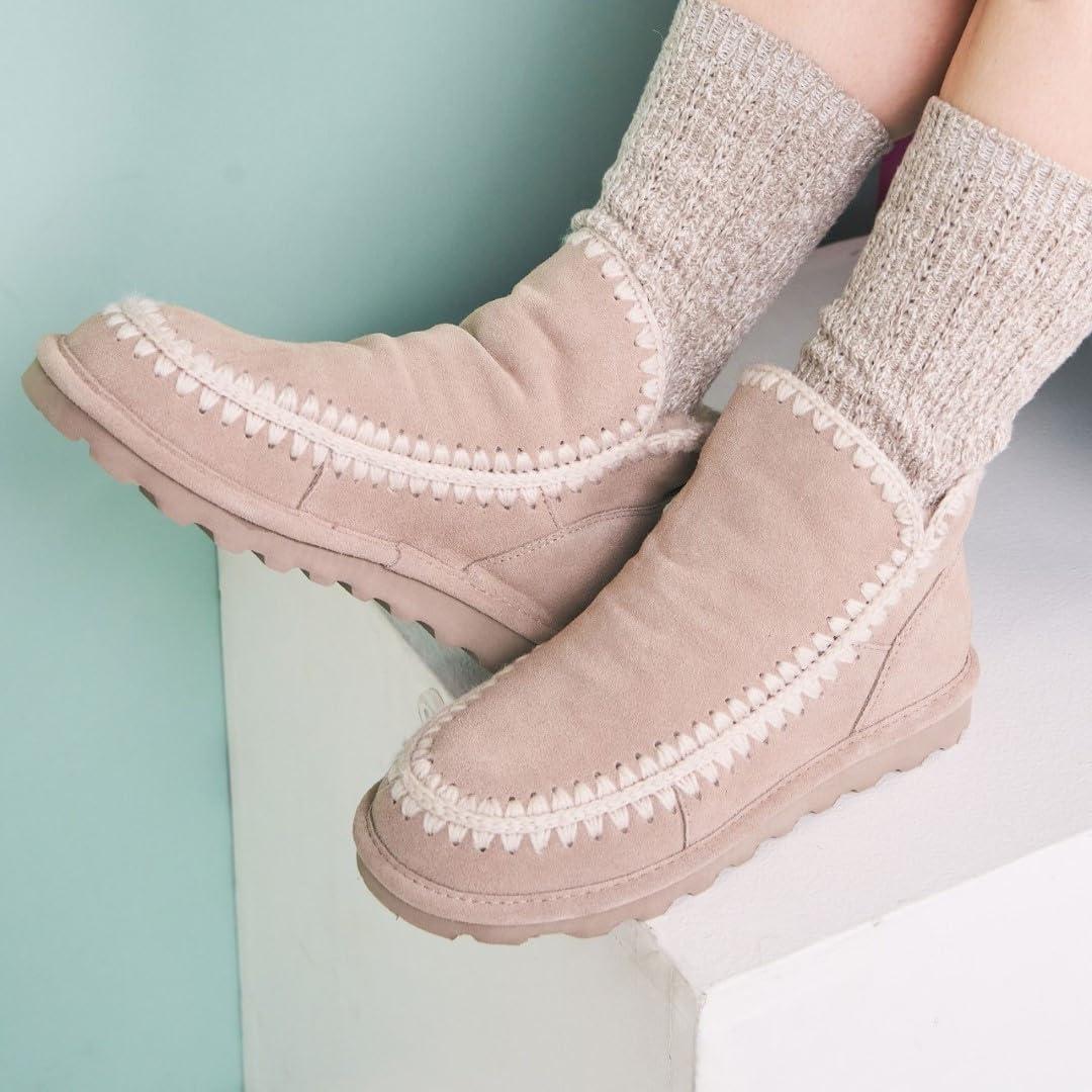 imageBEARPAW Womens Winter Boots  Comfortable Fashion Footwear  Slip On Winter Boot for Women  Multiple Colors ampamp SizesMushroom