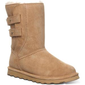 imageBEARPAW Womens Aurelia Iced Coffee Size 8  Boot Classic Suede  Womens Pull On Boot  Comfortable Winter Boot