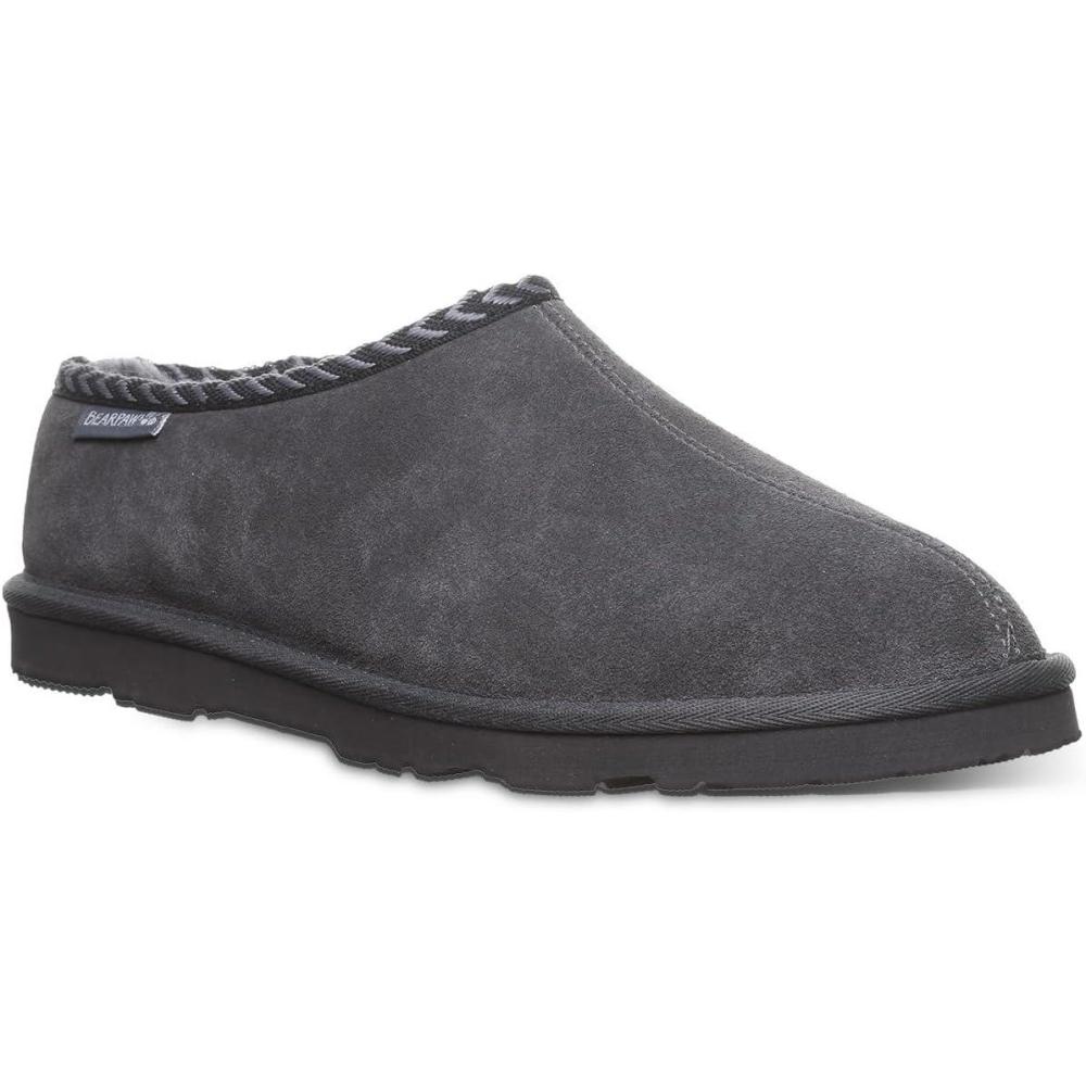 imageBEARPAW Mens Beau Graphite Size 12  Comfort Slipper Shoe  Lightweight ampamp Soft SlipOn