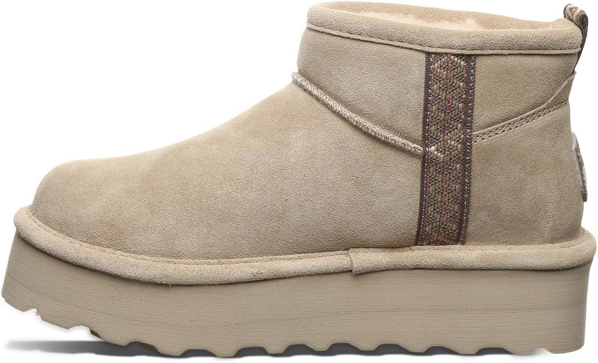 imageBearpaw Womens Retro October Boot  Womens Ankle Boot  Slip On Boot  Comfortable Winter Boot  Multiple Colors ampamp SizesLemon Pepper