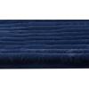 imageBEARPAW  Bath Rug Soft Faux Rabbit Runner with NonSlip Backing Ribbed Design Striped Bathroom Decor Faux Fur Steel Grey 22quot x 60quotNavy