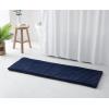 imageBEARPAW  Bath Rug Soft Faux Rabbit Runner with NonSlip Backing Ribbed Design Striped Bathroom Decor Faux Fur Steel Grey 22quot x 60quotNavy