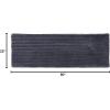 imageBEARPAW  Bath Rug Soft Faux Rabbit Runner with NonSlip Backing Ribbed Design Striped Bathroom Decor Faux Fur Steel Grey 22quot x 60quotSteel Grey