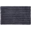 imageBEARPAW  Bath Rug Soft Faux Rabbit Runner with NonSlip Backing Ribbed Design Striped Bathroom Decor Faux Fur Steel Grey 22quot x 60quotSteel Grey