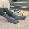 imageBEARPAW Womens 3 Pair Pack Super Soft Modern Multicolor Assorted Easy Care Solid Large Cable Neutral Colors Ankle Boot SocksEgret