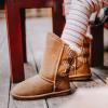imageBEARPAW Youth Boshie Multiple Colors  Youths Boot Classic Suede  Kids Slip On Boot  Comfortable Winter BootHickory