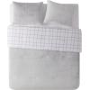 imageBearPaw  King Comforter Set 3Piece Bedding with Matching Shams Warm ampamp Cozy Home Decor Faux Grey King