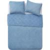 imageBearPaw  Twin Quilt Set 2Piece Bedding Set with Matching Sham Cozy ampamp Warm Home Decor Camilia Blue TwinTwin XL