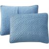 imageBearPaw  Twin Quilt Set 2Piece Bedding Set with Matching Sham Cozy ampamp Warm Home Decor Camilia Blue TwinTwin XL