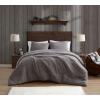 imageBearpaw  Twin Comforter Set 2Piece Bedding Set with Matching Sham Soft ampamp Warm Sherpa Fabric Cable Knit Grey TwinTwin XL