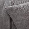 imageBearpaw  Twin Comforter Set 2Piece Bedding Set with Matching Sham Soft ampamp Warm Sherpa Fabric Cable Knit Grey TwinTwin XL