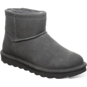 imageBEARPAW Alyssa Womens SlipOn Winter Boots Gadget Gray Size 12  Comfortable Ankle Boot  Casual Winter Shoes for Women