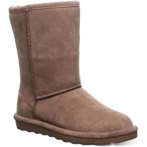 imageBEARPAW Womens Elle Short Winter White Size 8  Classic Suede Pull On Fashion Boot  Cozy Winter Boots for Women