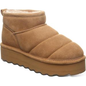 imageBEARPAW Womens Quilted Retro Shorty Ankle BootIced Coffee Solid