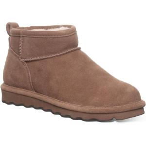 imageBEARPAW Womens Shorty Wide Cocoa Size 10  Womens Ankle Boot  Slip On Boot  Comfortable Winter Boot