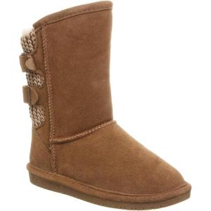 imageBEARPAW Youth Boshie Multiple Colors  Youths Boot Classic Suede  Kids Slip On Boot  Comfortable Winter BootHickory