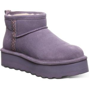 imageBearpaw Womens Retro October Boot  Womens Ankle Boot  Slip On Boot  Comfortable Winter Boot  Multiple Colors ampamp SizesPurple Sage