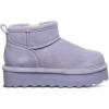 imageBEARPAW Retro Shorty Youth Boots  3 Suede SlipOn  Wool Blend Lining  Indoor ampamp Outdoor Winter Boots for KidsPersian Violet