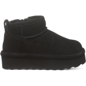 imageBEARPAW Retro Shorty Youth Boots  3 Suede SlipOn  Wool Blend Lining  Indoor ampamp Outdoor Winter Boots for KidsBlack II