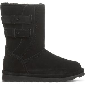 imageBEARPAW Womens Aurelia Boot  Womens Boot Classic Suede  Womens Pull On Boot  Comfortable Winter Boot  Multiple Colors ampamp SizesBlack