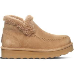 imageBEARPAW Womens Maeve Platform Lo Waterproof Suede Ankle BootsIced Coffee Solid