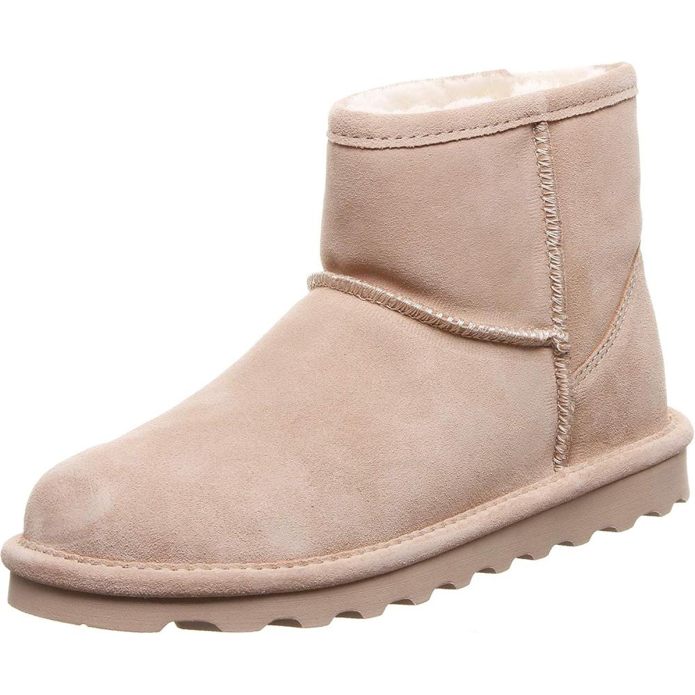 imageBEARPAW Womens Alyssa Boots  5quot Ankle Suede Shoes  Lightweight Winter Boots for Women  Multiple Sizes ampamp ColorsPurple Blush 647 Blush 647