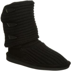 imageBEARPAW Womens Knit Tall Multiple Colors  Womens Fashion Boot  Womens Slip On Boot  Comfortable Winter BootBlack