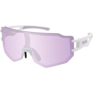 image:imageBearpaw Ladies Plastic Shield Rimless SemiRimless Back Frame EcoFriendly SunglassWhite Lilac
