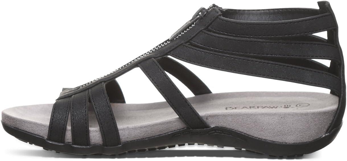 image:imageBEARPAW Womens Ronda Sandal  Womens Sandal  Womens Shoe  Comfortable amp Lightweight  Multiple Colors amp SizesBlack