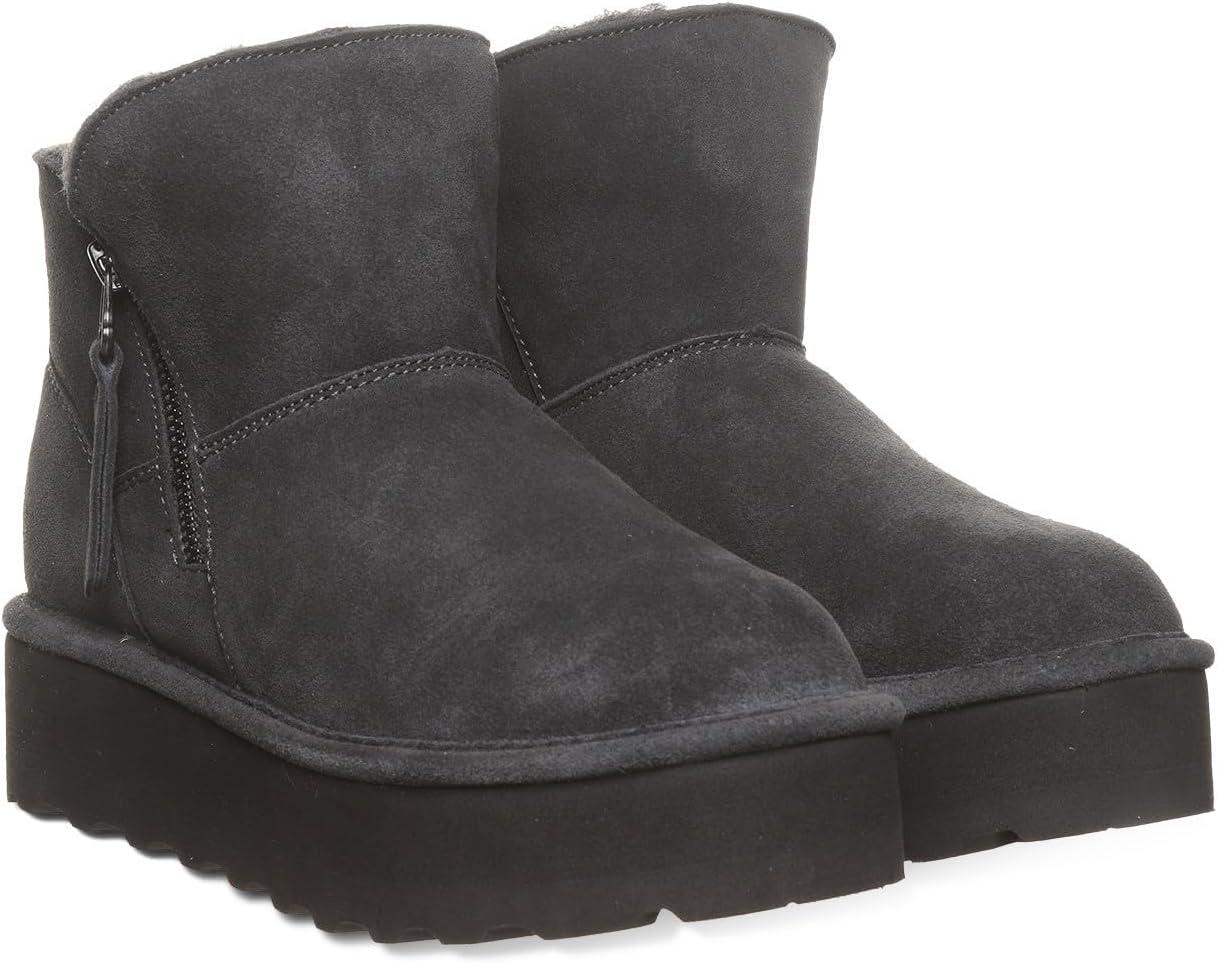 image:imageBEARPAW Womens Retro Maren Boot  Classic Suede SlipOn  Comfortable Winter Footwear  Multiple Colors amp SizesGraphite