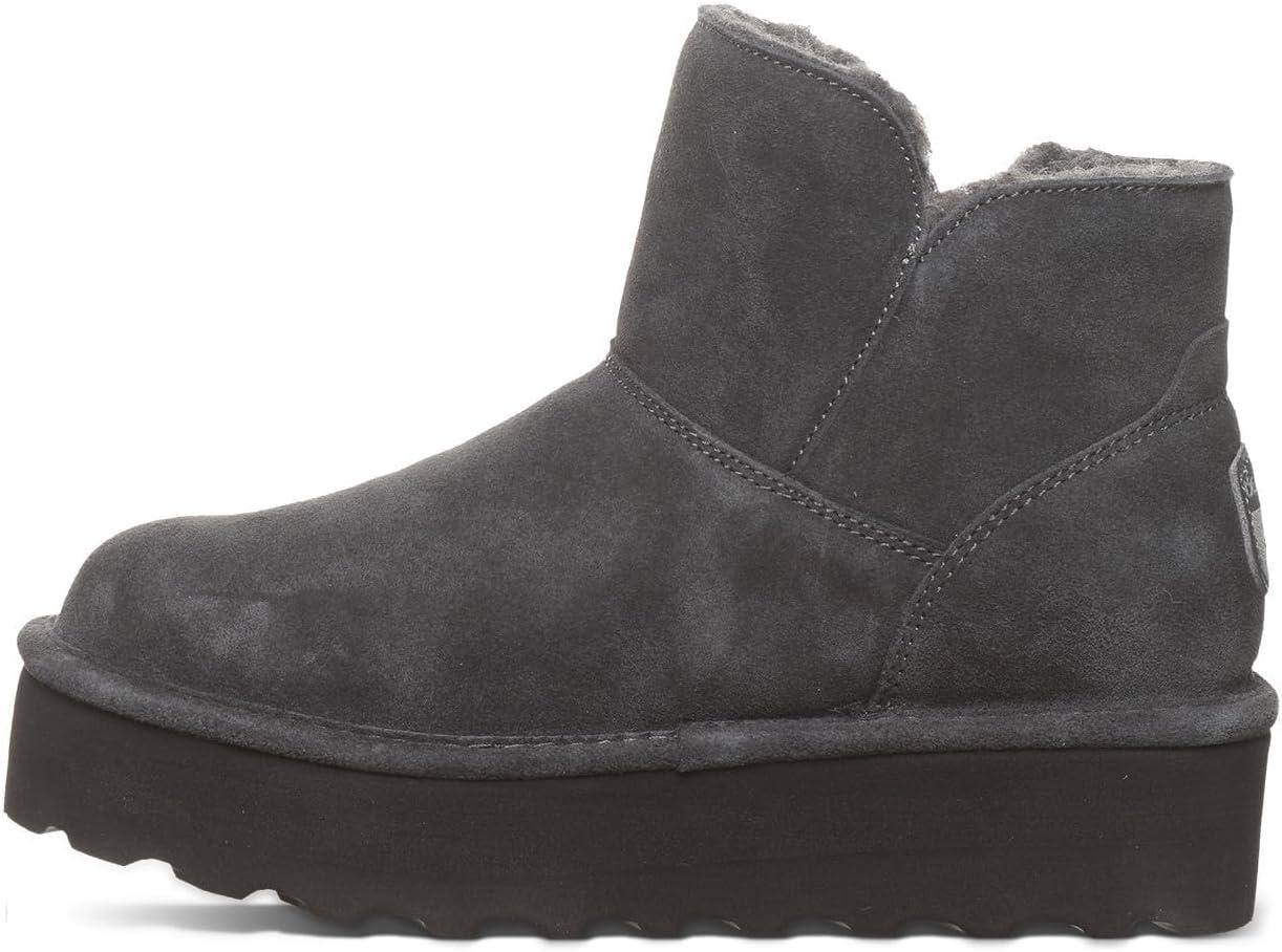 image:imageBEARPAW Womens Retro Maren Boot  Classic Suede SlipOn  Comfortable Winter Footwear  Multiple Colors amp SizesGraphite
