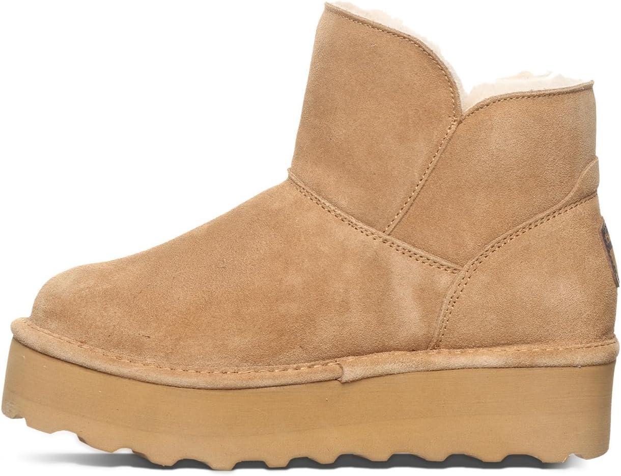 image:imageBEARPAW Womens Retro Maren Boot  Classic Suede SlipOn  Comfortable Winter Footwear  Multiple Colors amp SizesIced Coffee Solid