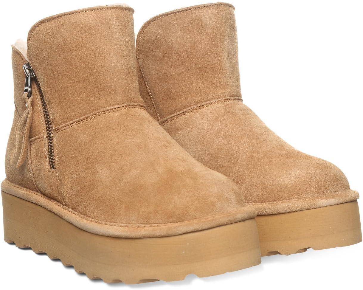 image:imageBEARPAW Womens Retro Maren Boot  Classic Suede SlipOn  Comfortable Winter Footwear  Multiple Colors amp SizesIced Coffee Solid