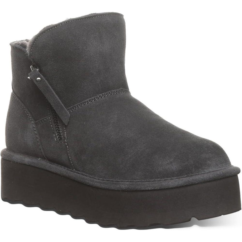 image:imageBEARPAW Womens Retro Maren Boot  Classic Suede SlipOn  Comfortable Winter Footwear  Multiple Colors amp SizesGraphite