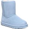 image:imageBEARPAW Elle Youth Multiple Colors  Youths Boot Classic Suede  Youths Slip On Boot  Comfortable Winter BootBlissful Blue