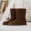 image:imageBEARPAW Elle Youth Multiple Colors  Youths Boot Classic Suede  Youths Slip On Boot  Comfortable Winter BootEarth