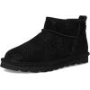 image:imageBEARPAW Womens Shorty Exotic Oat Snake BootBlack Metallic