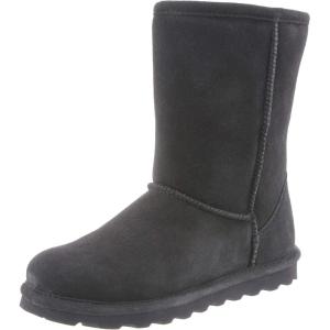 image:imageBEARPAW Elle Youth Multiple Colors  Youths Boot Classic Suede  Youths Slip On Boot  Comfortable Winter BootCharcoal