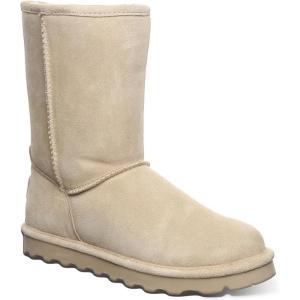 image:imageBEARPAW Elle Youth Multiple Colors  Youths Boot Classic Suede  Youths Slip On Boot  Comfortable Winter BootLemon Pepper