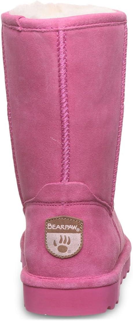 image:imageBEARPAW Elle Youth Multiple Colors  Cozy Suede Winter Boots for Kids  Comfortable SlipOn BootsParty Pink