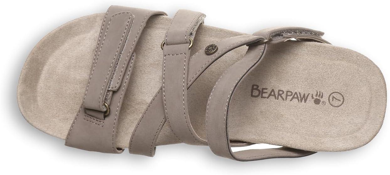 image:imageBEARPAW Womens Acacia Sandal  Womens Sandal  Womens Shoe  Comfortable amp Lightweight  Multiple Colors amp SizesStone