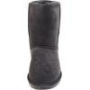 image:imageBEARPAW Emma Short Womens Classic Winter Slip On Boots Lightweight Suede Boots Multiple ColorsCharcoal snow