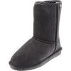 image:imageBEARPAW Emma Short Womens Classic Winter Slip On Boots Lightweight Suede Boots Multiple ColorsCharcoal snow