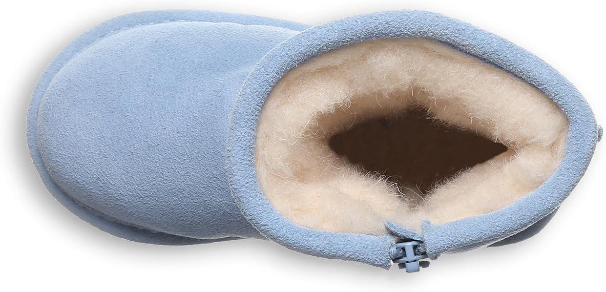 image:imageBEARPAW Elle Toddler  Kids SlipOn Boot with Zipper for Easy Wear  Comfortable Winter Boot for Kids  Multicolors amp SizesBlissful Blue