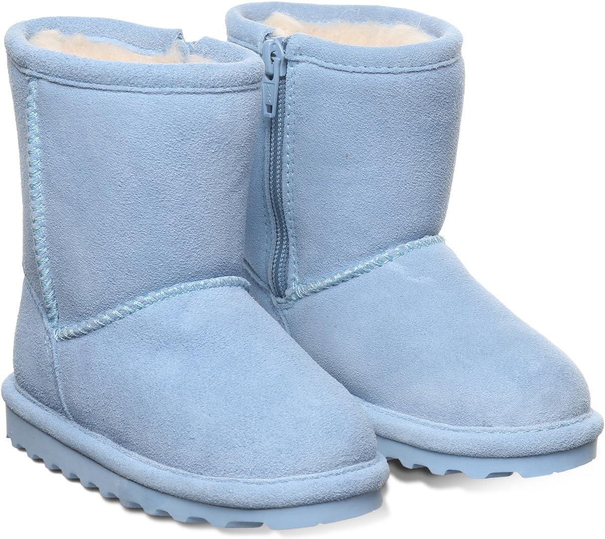 image:imageBEARPAW Elle Toddler  Kids SlipOn Boot with Zipper for Easy Wear  Comfortable Winter Boot for Kids  Multicolors amp SizesBlissful Blue